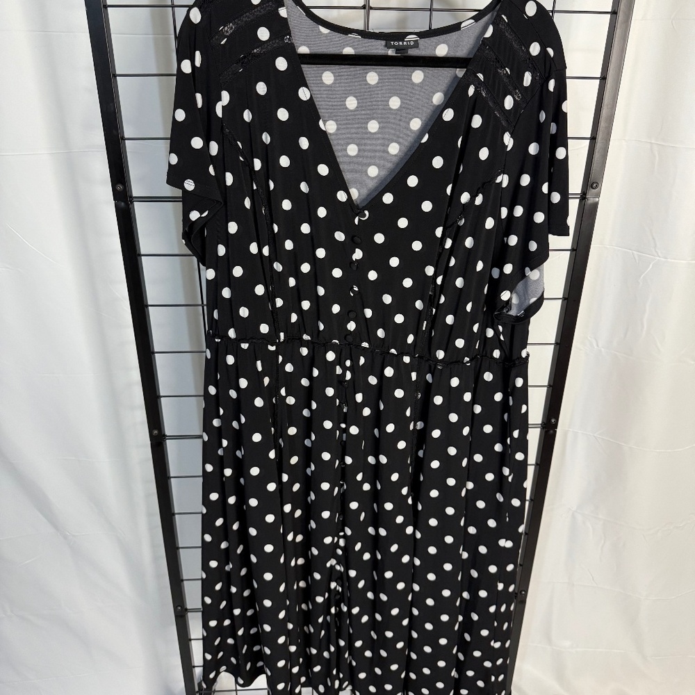 Torrid 5X Polkadot Pullover Dress